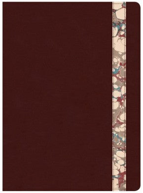 CSB Spurgeon Study Bible, Burgundy/Marble LeatherTouch'®, Black Letter, Study Notes, Quotes, Sermons Outlines, Ribbon Marker, Sewn Binding, Easy-to-Read Bible Serif Type *Like New*