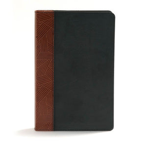 CSB Rainbow Study Bible, Black/Tan LeatherTouch, Indexed *Like New*