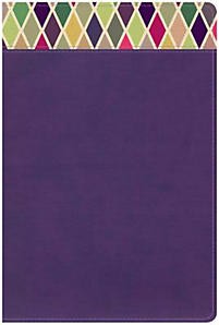 CSB Rainbow Study Bible, Purple Leather Touch