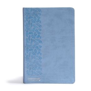 CSB (in)courage Devotional Bible, Blue LeatherTouch Indexed