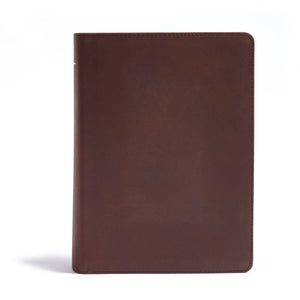 CSB He Reads Truth Bible, Brown Genuine Leather *Like New*