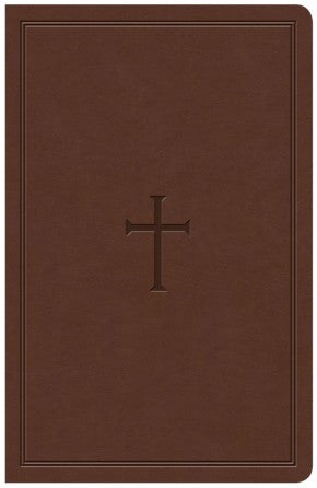 KJV Large Print Personal Size Reference Bible, Brown Leathertouch Indexed *Like New*