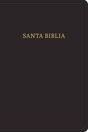 Biblia Reina Valera 1960 Tamano manual. Letra grande, piel fabricada, negro / Hand Size Bible RVR 1960. Giant Print, Bonded Leather, Black (Spanish Edition)