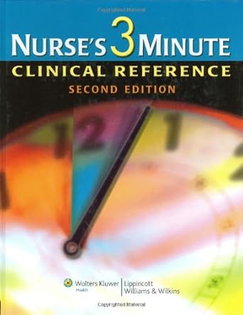 Nurse's 3-Minute Clinical Reference cover image