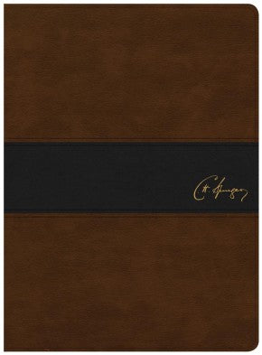 KJV Spurgeon Study Bible, Brown/Black Cloth Over Board, Black Letter, Study Notes, Quotes, Sermons Outlines, Ribbon Marker, Sewn Binding, Easy-to-Read Bible Serif Type *Like New*