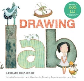 Drawing Lab Kit: A Fun and Silly Art Kit, Includes Instructions and Materials for Drawing Experimentation and Play Burst: featuring a 32-page book with instructions and ideas
