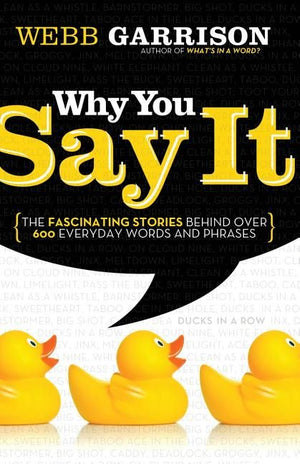 Why You Say It: The Fascinating Stories Behind over 600 Everyday Words and Phrases *Very Good*