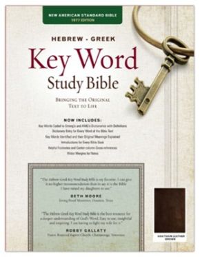 The Hebrew-Greek Key Word Study Bible: NASB-77 Edition, Brown Genuine Goatskin *Acceptable*