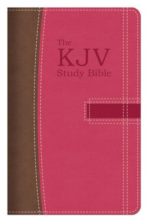 The KJV Study Bible Handy Size (Pink/Brown) (King James Bible) *Like New*