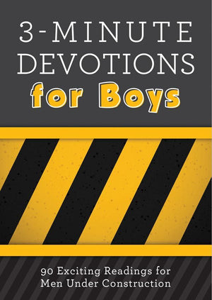 3-Minute Devotions for Boys: 90 Exciting Readings for Men Under Construction *Very Good*