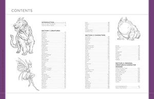 Draw Like an Artist: 100 Fantasy Creatures and Characters: Step-by-Step Realistic Line Drawing - A Sourcebook for Aspiring Artists and Designers (Volume 4) (Draw Like an Artist, 4)