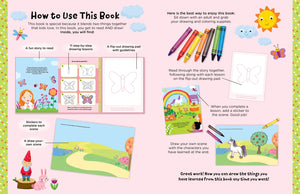 Watch Me Read and Draw: Things Girls Love: A step-by-step drawing & story book