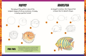 How to Draw Sea Creatures: Step-by-step instructions for 20 ocean animals (Learn to Draw)