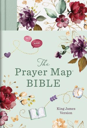 The KJV Prayer Map Bible [Mint Blossoms] (Faith Maps) *Very Good*