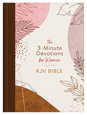 3-Minute Devotions for Women KJV Bible [Rose & Copper Florets] *Very Good*