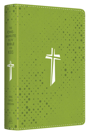 The One-Minute Bible for Kids: King James Version, Neon Green Cross *Very Good*