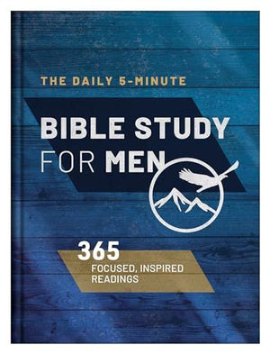 The Daily 5-Minute Bible Study for Men: 365 Focused, Inspiring Readings *Very Good*