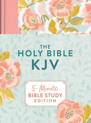 Holy Bible: KJV 5-minute Bible Study - Summertime Florals cover image