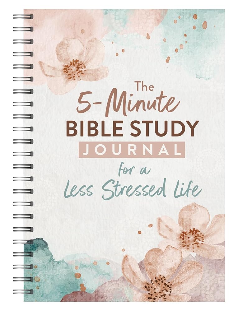 The 5-minute Bible Study Journal for a Less Stressed Life cover image