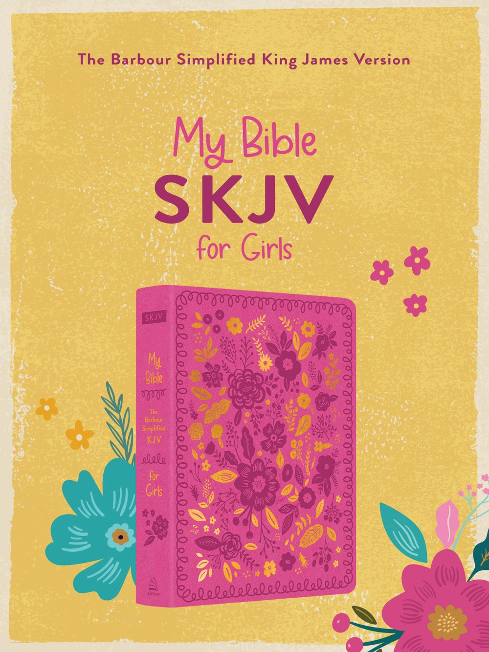 Holy Bible: My Bible Skjv for Girls - Pink and Gold Florals