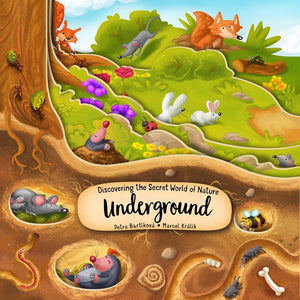 Discovering the Secret World of Nature Underground (Happy Fox Books) Board Book Takes Kids Ages 3-6 Deep into the Ground with Every Turn of the Page, plus Fun Facts and Vocabulary Words (Peek Inside) *Very Good*