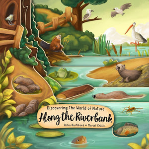 Discovering the World of Nature Along the Riverbank (Happy Fox Books) Board Book for Kids Ages 3-6 to Learn About Animals Living In, Near, or Under Water, plus Fun and Educational Facts (Peek Inside) *Very Good*