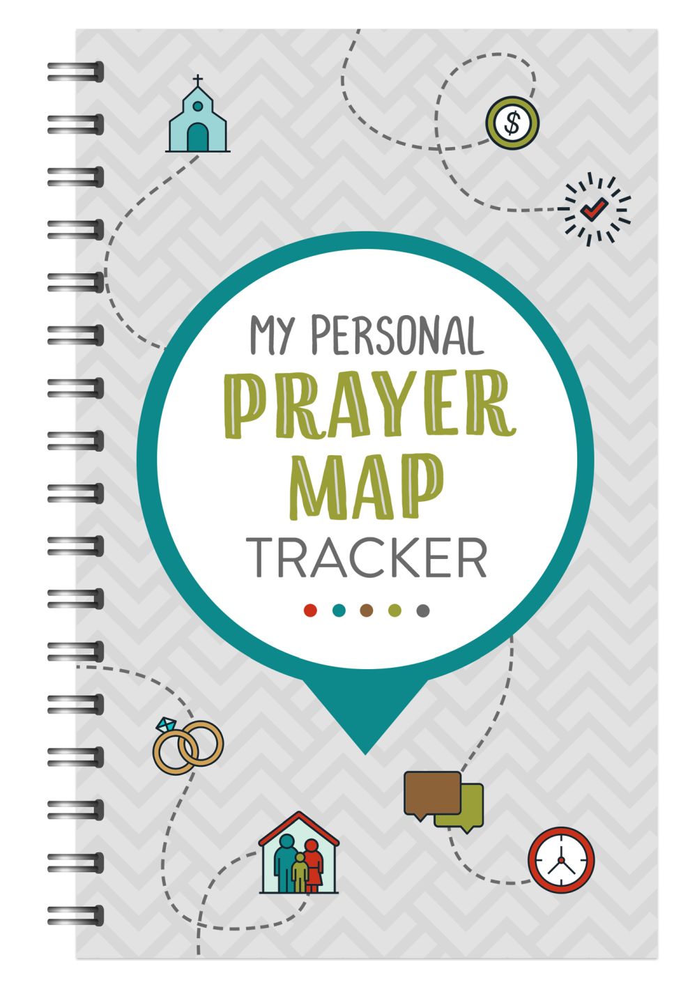 My Personal Prayer Map Tracker - Slate (Faith Maps)