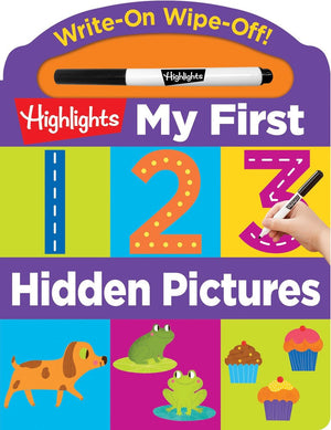 Write-On Wipe-Off My First 123 Hidden Pictures (Highlights My First Write-On Wipe-Off Board Books) *Very Good*