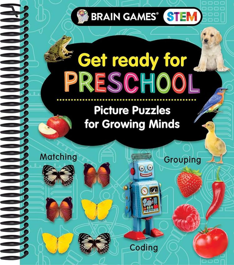 Brain Games STEM - Get Ready for Preschool: Picture Puzzles for Growing Minds (Workbook)