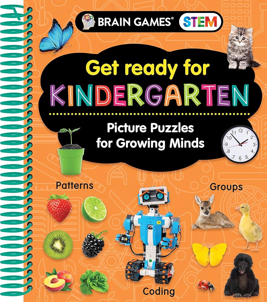 Brain Games STEM - Get Ready for Kindergarten: Picture Puzzles for Growing Minds (Workbook)