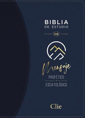 Reina Valera Revisada Biblia de Estudio del Mensaje Profetico y Escatologico, Leathersoft, Azul, Interior a Dos Colores (Spanish Edition)