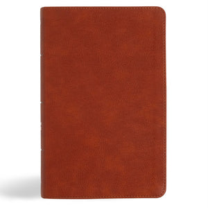 NASB Single-Column Personal Size Bible, Burnt Sienna LeatherTouch, Black Letter, Presentation Page, Full-Color Maps, Easy-to-Read Bible Serif Type