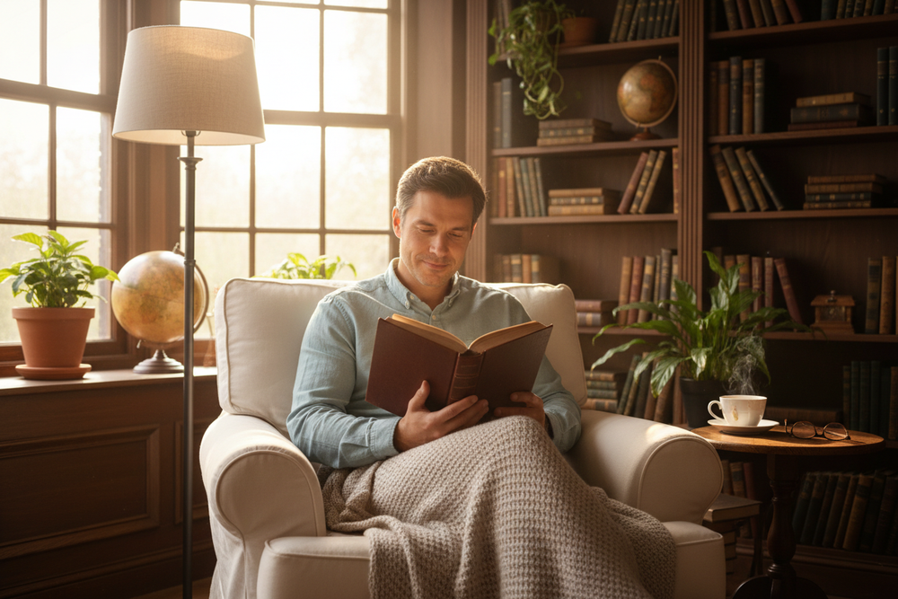 man reading